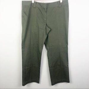 LOFT | Marisa Green Straight Leg Pants Stretch 18